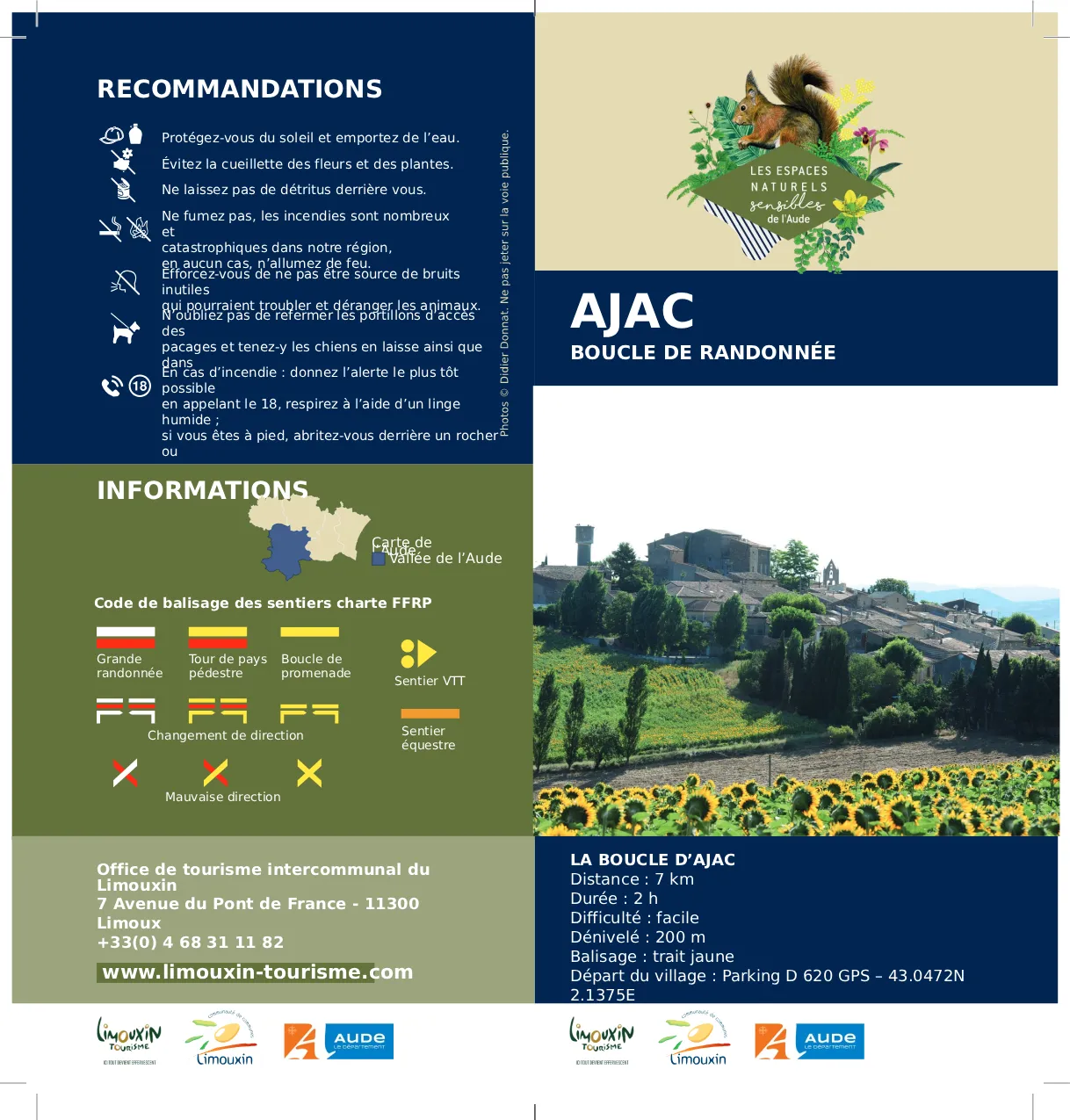 Chemin de randonnée Boucle d'Ajac (1) Chemin de randonnée Boucle d'Ajac (1)